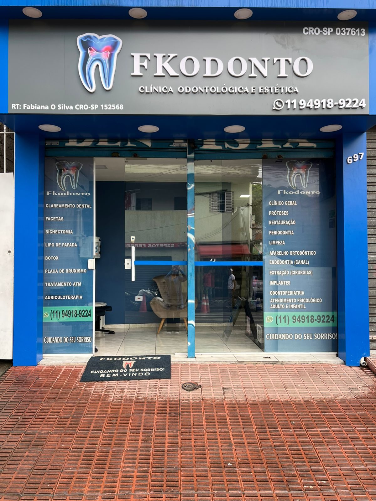 Fachada da FKODONTO na Rua Monforte de Lemos, 697 — Jardim Umuarama